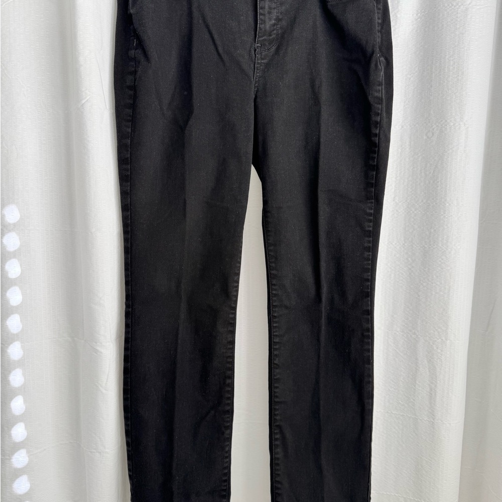 NYDJ Shari Straight leg black jeans